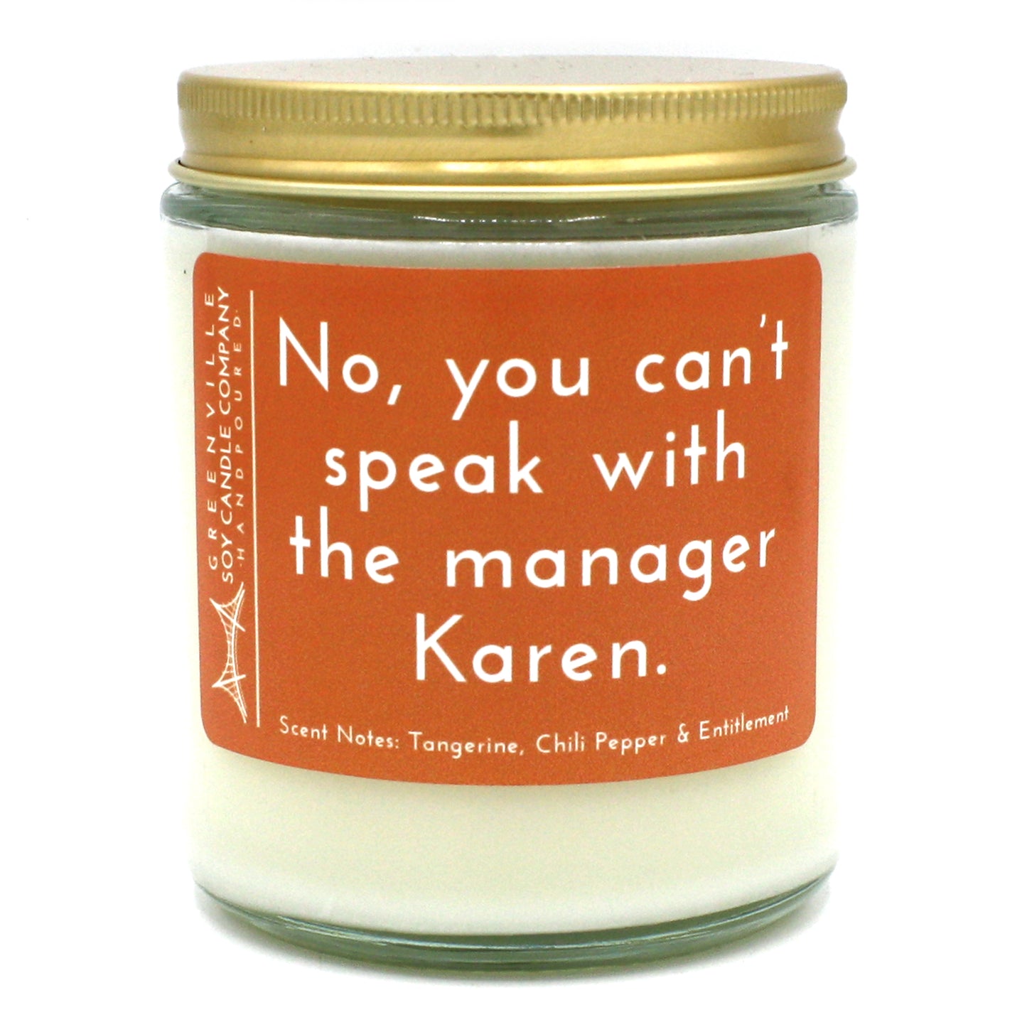 Orange Chili Pepper, Soy Candle with Sass
