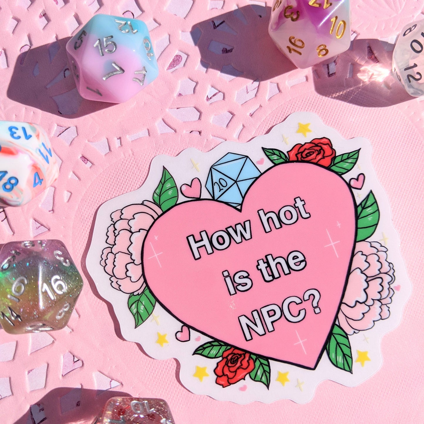 L Overstrom, How Hot is the NPC Clear Vinyl Sticker