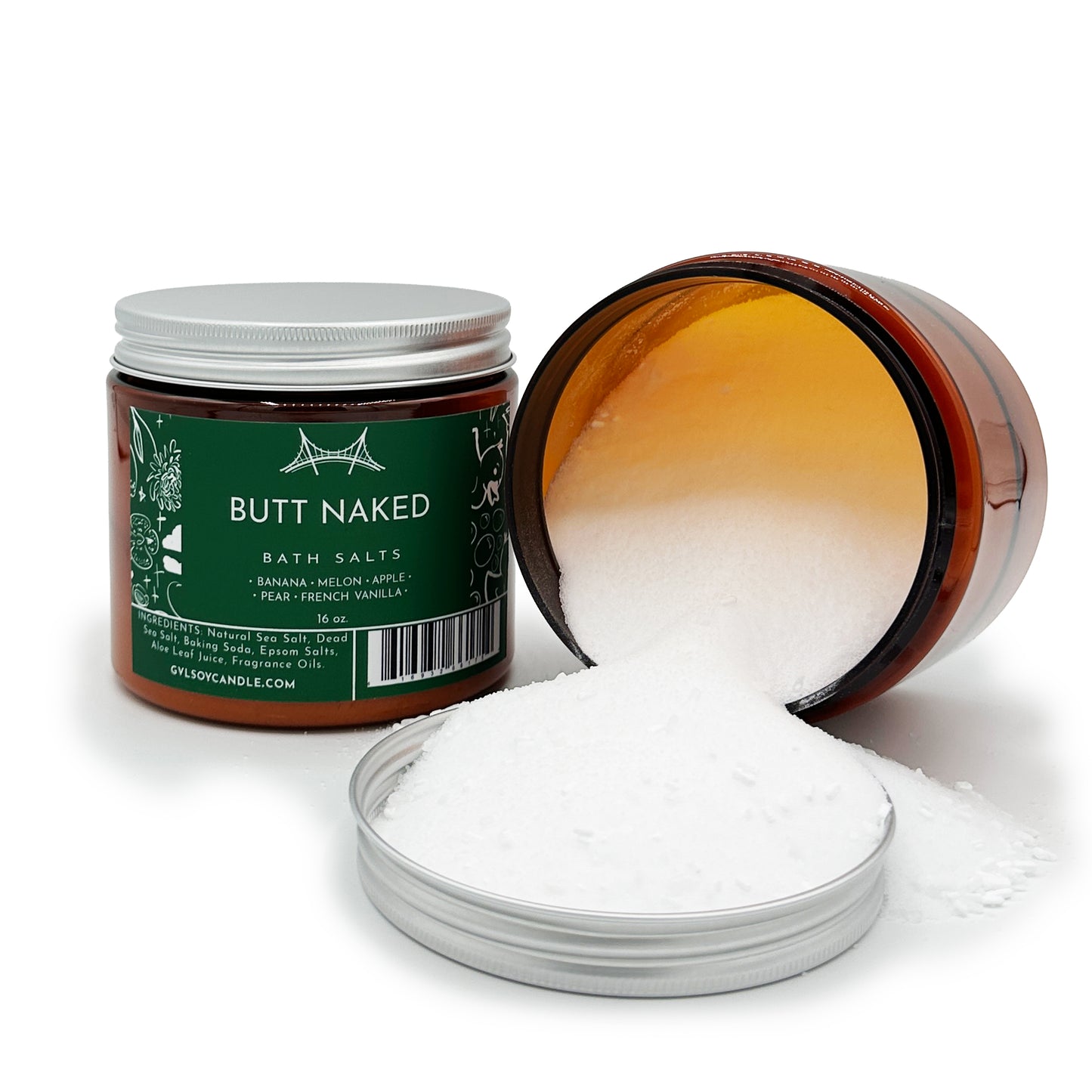 Butt Naked, Bath Salts, 16oz
