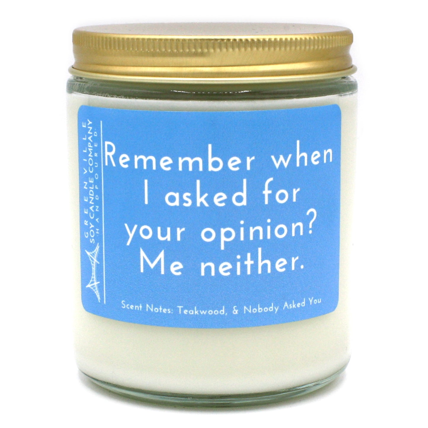 Caribbean Teakwood, Soy Candle with Sass