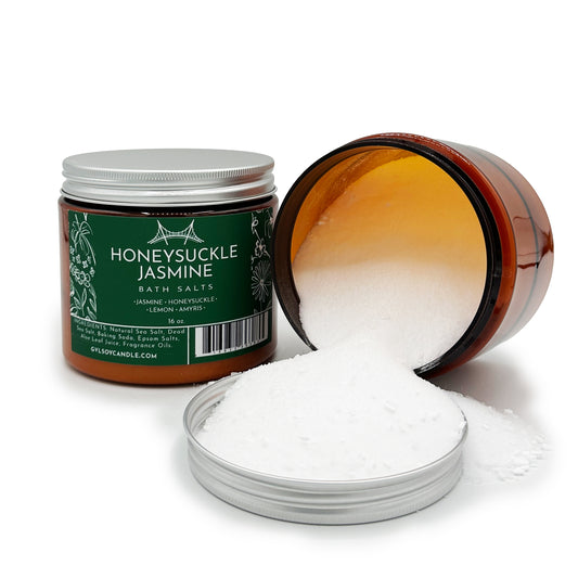 Honeysuckle Jasmine, Bath Salts, 16oz