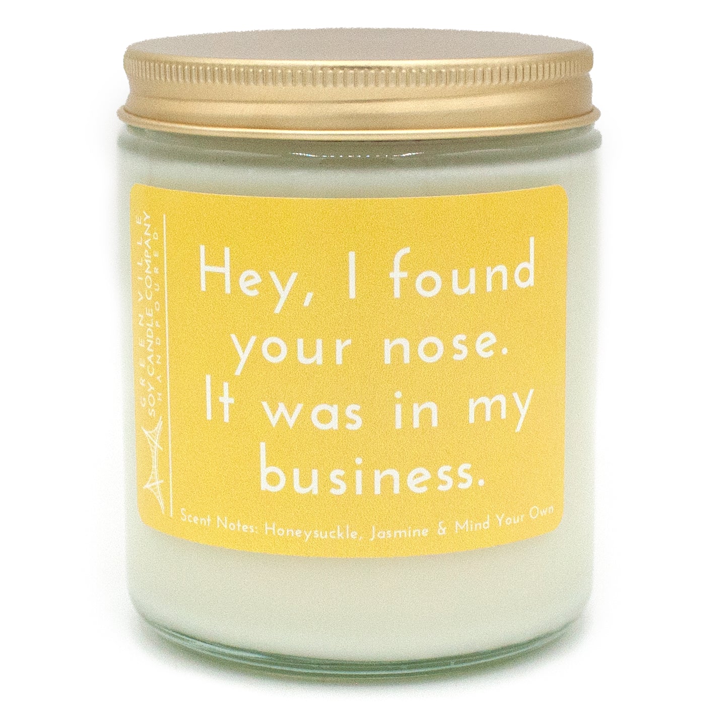 Honeysuckle Jasmine, Soy Candle with Sass