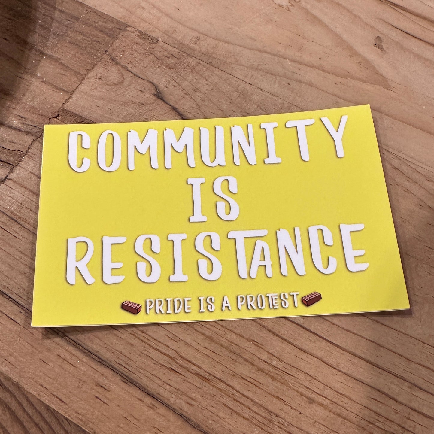 Community Is Resistance Sticker