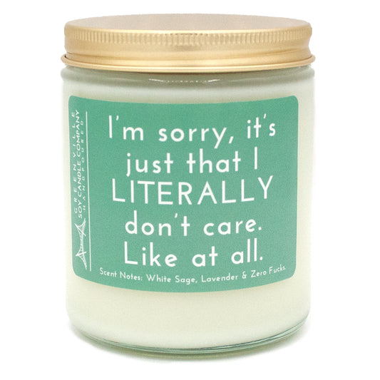 Peace & Calm, Soy Candle with Sass